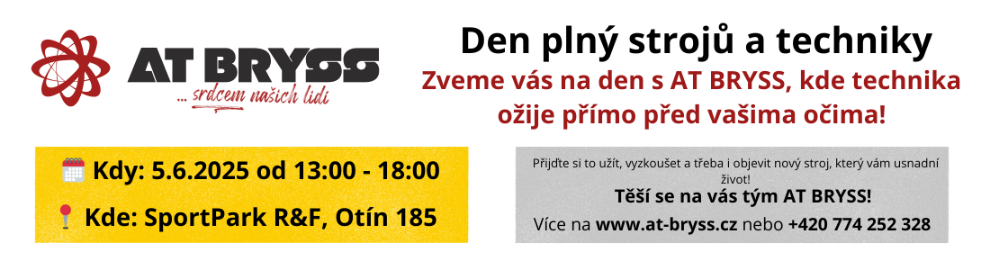 Přijďte si to užít, vyzkoušet a třeba i objevit nový stroj, který vám usnadní život!